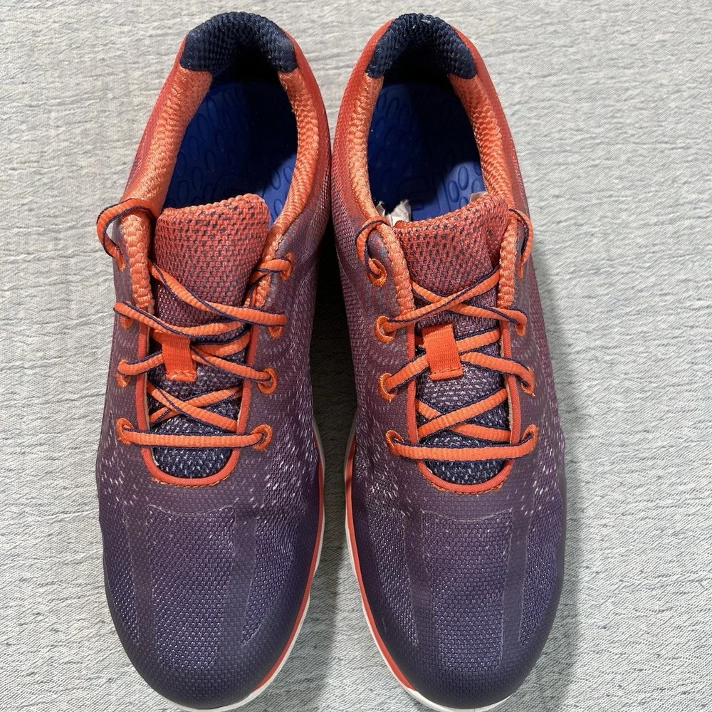 FootJoy emPOWER Golf Shoes Women 8.5 Navy Blue Papaya Performance 98014 FJ